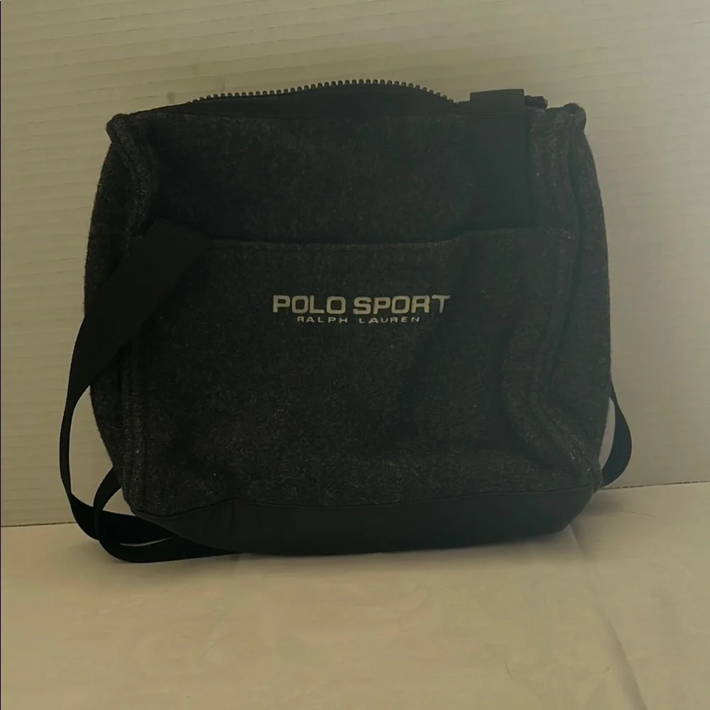 Polo by Ralph Lauren Black Messenger Bag Classic Design
